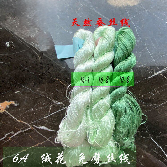 400m Suzhou Embroidery Monofilament Untwisted Mulberry Silk Thread(set16) - Ronghua Threads