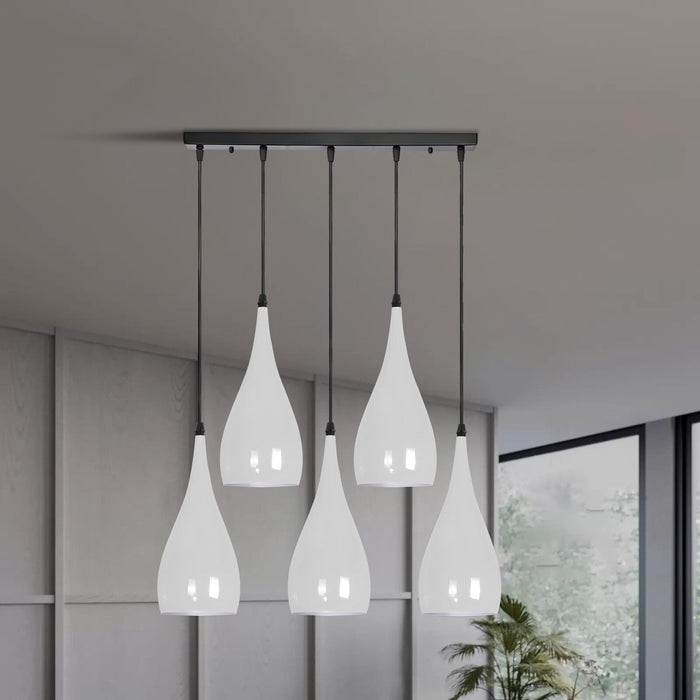 5 Way Ceiling Pendant Light Industrial Hanging Lamp ~6108