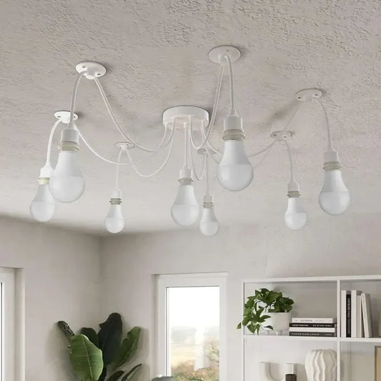 8 light spider pendant Light E27 adjustable swag hook~ 5110