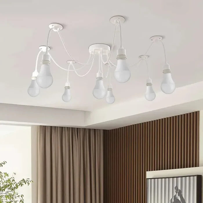 8 light spider pendant Light E27 adjustable swag hook~ 5110