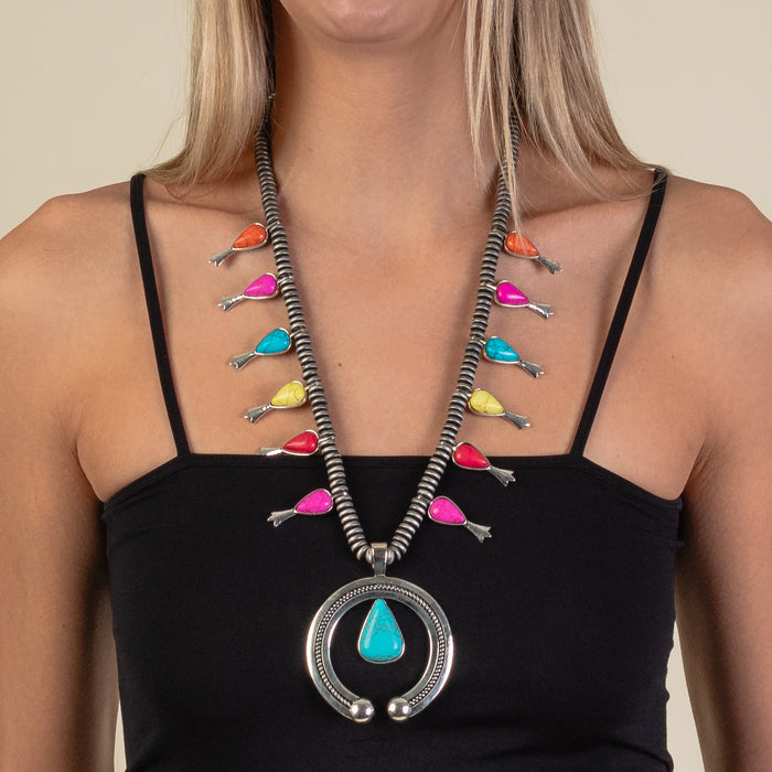 92003 - Squash Blossom Necklace - Multi