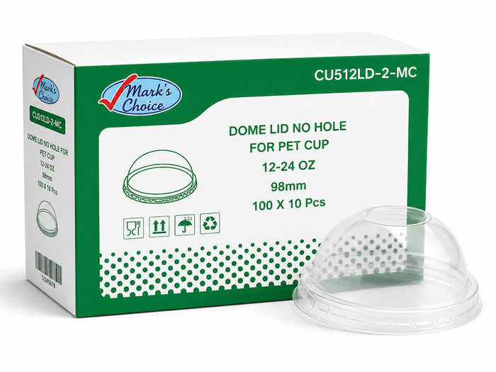 98mm PET Dome Lids Without Hole