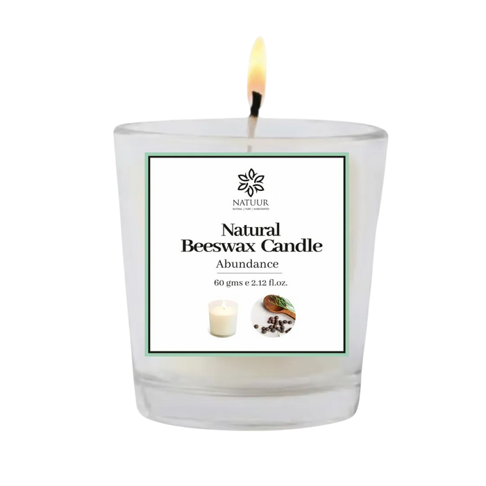 ABUNDANCE | Beeswax Candle | Clove | Cinnamon | Nutmeg | Warm | Uplift | Inspires