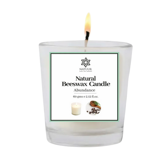 ABUNDANCE | Beeswax Candle | Clove | Cinnamon | Nutmeg | Warm | Uplift | Inspires