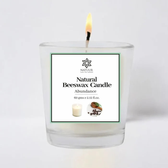 ABUNDANCE | Beeswax Candle | Clove | Cinnamon | Nutmeg | Warm | Uplift | Inspires