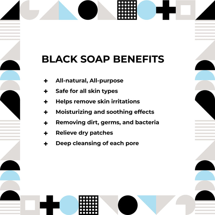 African Black Soap Bar (Fragrance Free) 4oz