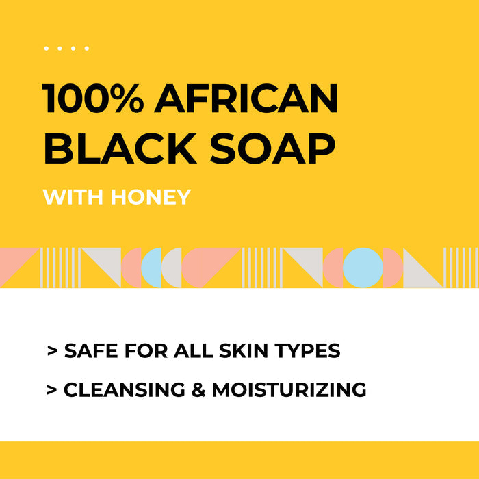 African Black Soap Bar (Honey) 4oz