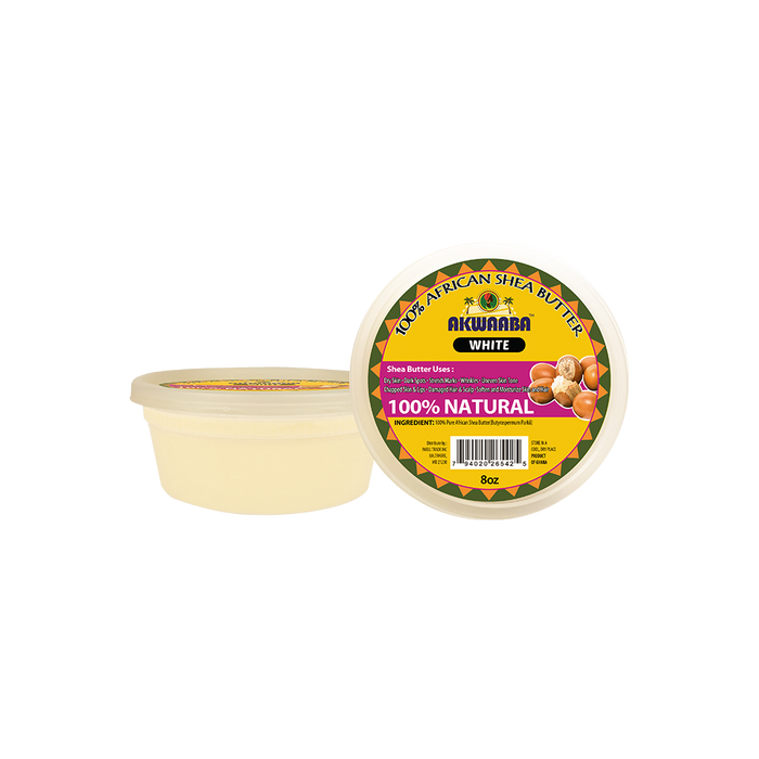 Akwaaba African Shea Butter Solid White