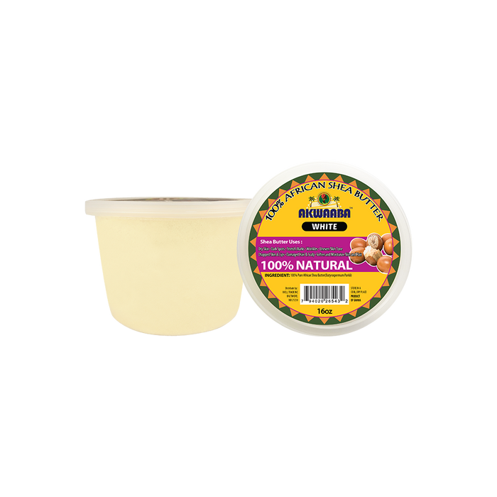 Akwaaba African Shea Butter Solid White
