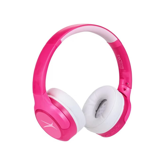 Altec Lansing Kid Safe Wireless Wired Headphones - Pink