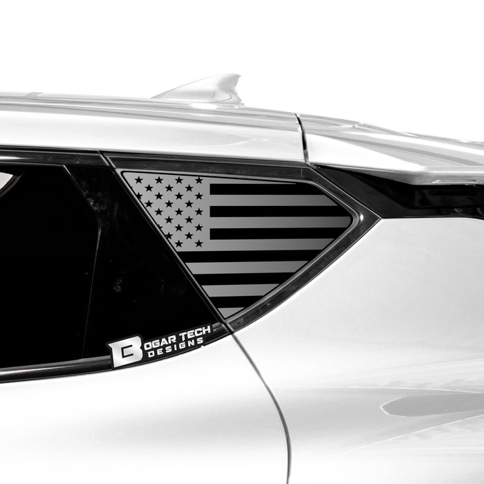 Quarter Window American Flag Vinyl Decal Stickers Fits Kia EV6 2022 - 2025 - Bogar Tech Designs
