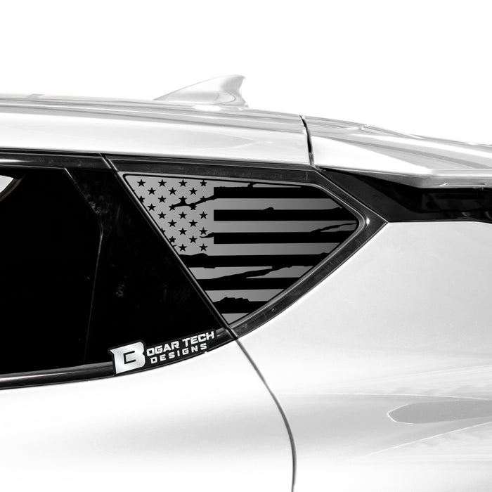 Quarter Window American Flag Vinyl Decal Stickers Fits Kia EV6 2022 - 2025 - Bogar Tech Designs