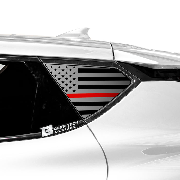 Quarter Window American Flag Vinyl Decal Stickers Fits Kia EV6 2022 - 2025 - Bogar Tech Designs