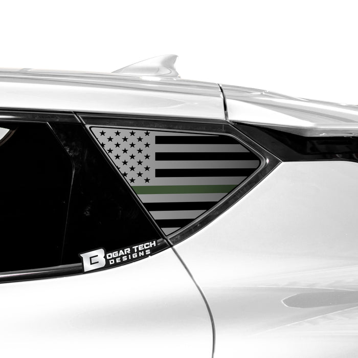 Quarter Window American Flag Vinyl Decal Stickers Fits Kia EV6 2022 - 2025 - Bogar Tech Designs