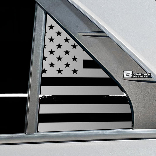 Quarter Window American Flag Vinyl Decal Stickers Fits Kia Niro 2023 - 2025 - Bogar Tech Designs