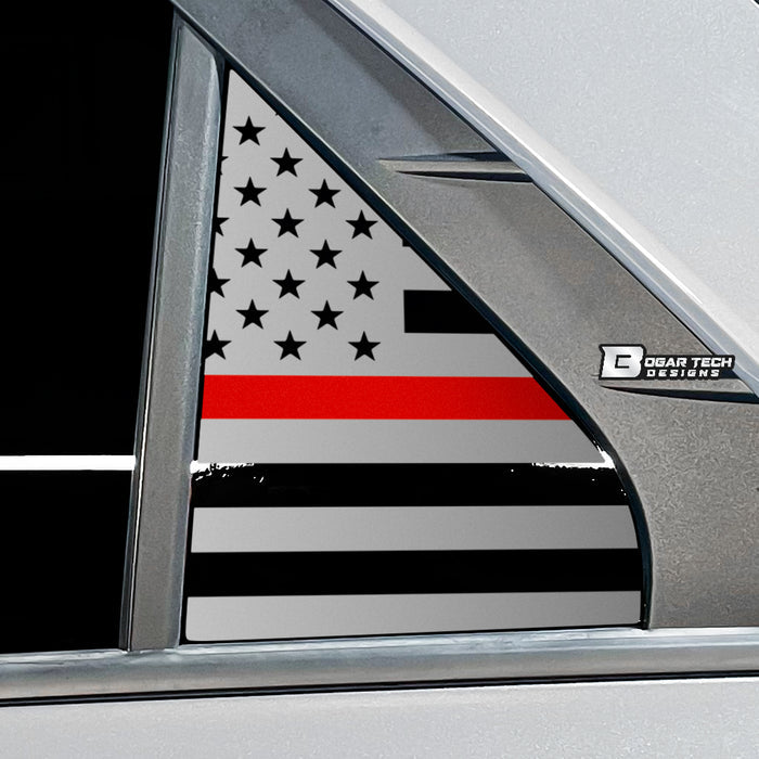 Quarter Window American Flag Vinyl Decal Stickers Fits Kia Niro 2023 - 2025 - Bogar Tech Designs