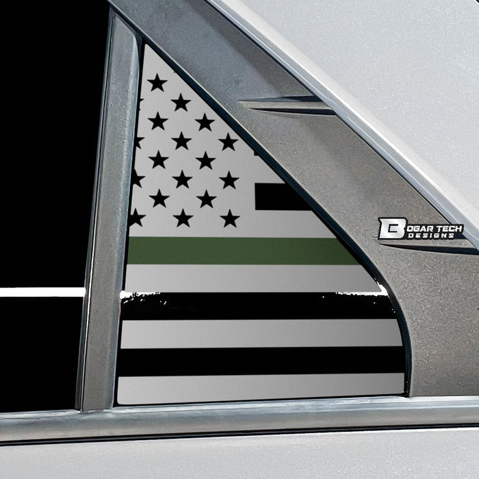 Quarter Window American Flag Vinyl Decal Stickers Fits Kia Niro 2023 - 2025 - Bogar Tech Designs