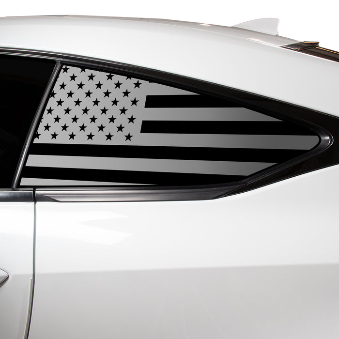 Quarter Window American Flag Vinyl Decal Stickers Fits Lexus RC 2015 - 2025 - Bogar Tech Designs