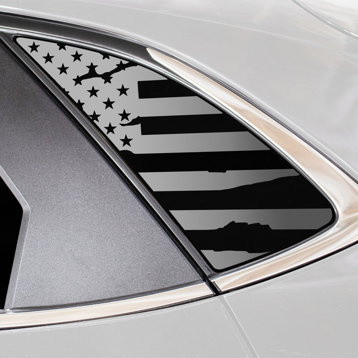 Quarter Window American Flag Vinyl Decal Stickers Fits Mazda Cx - 30 2020 - 2025 - Bogar Tech Designs