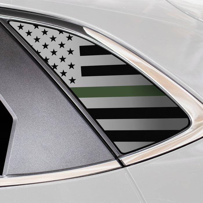Quarter Window American Flag Vinyl Decal Stickers Fits Mazda Cx - 30 2020 - 2025 - Bogar Tech Designs