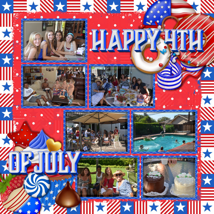 American Sweet Shop Digital Scrapbook Kit