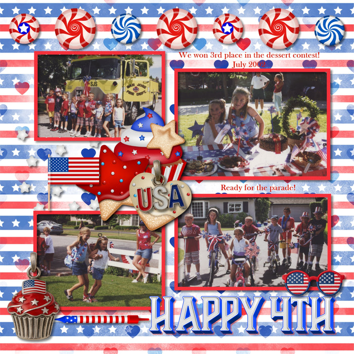 American Sweet Shop Digital Scrapbook Kit