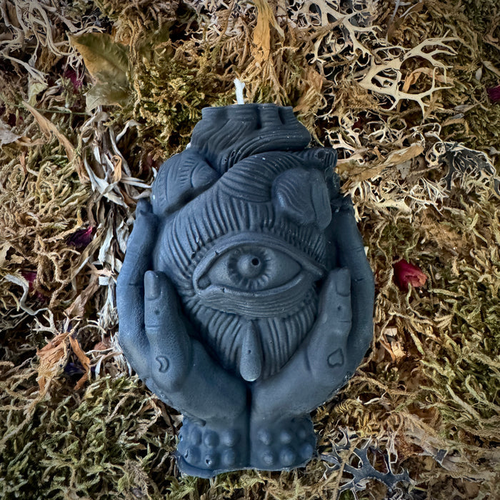 Anatomical Heart Evil Eye Shaped Love Magic Spell Candle