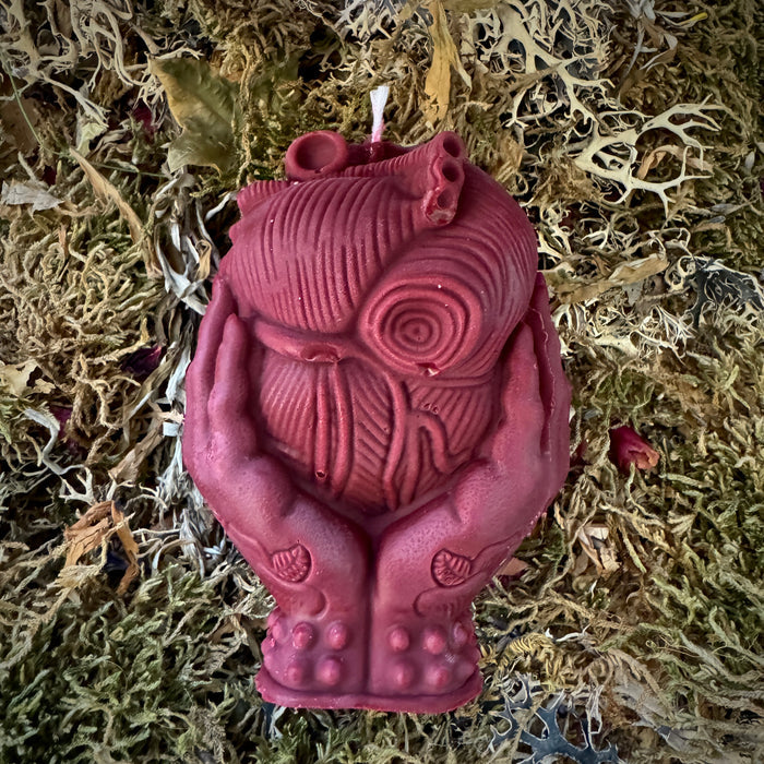 Anatomical Heart Evil Eye Shaped Love Magic Spell Candle