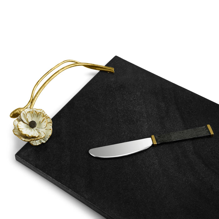 Michael Aram Anemone Large Cheese Board w/ Knife