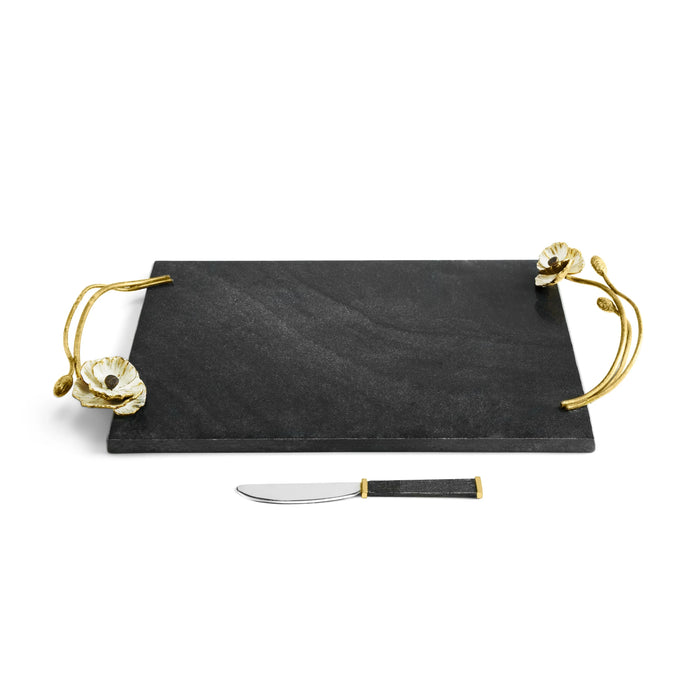 Michael Aram Anemone Large Cheese Board w/ Knife