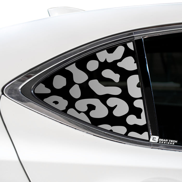 Animal Leopard Cheetah Cow Window Vinyl Decal Stickers Fits Acura TLX 2015 - 2020 - Bogar Tech Designs