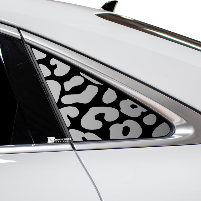 Animal Leopard Cheetah Cow Window Vinyl Decal Stickers Fits Audi A3 R3 RS3 2022 - 2024 - Bogar Tech Designs