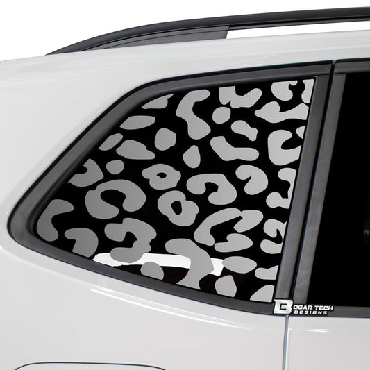 Animal Leopard Cheetah Cow Window Vinyl Decal Stickers Fits Volkswagen Tiguan 2018 - 2023 - Bogar Tech Designs