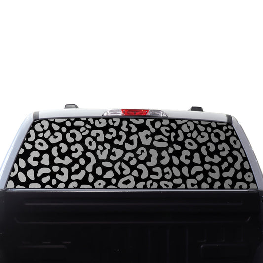 Animal Leopard Cow Paw Heart Window Vinyl Decal Stickers Fits Ford F - 150 F150 2015 - 2024 - Bogar Tech Designs