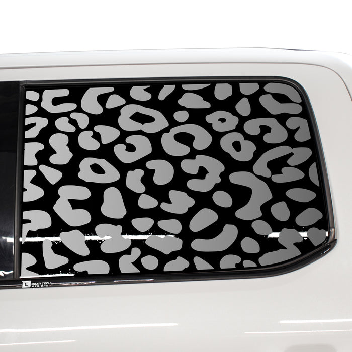 Animal Leopard Cow Paw Heart Window Vinyl Decal Stickers Fits Ford F - 150 F150 2015 - 2024 - Bogar Tech Designs