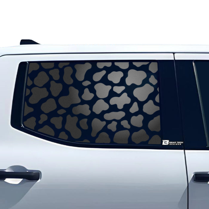 Animal Leopard Cow Paw Heart Window Vinyl Decal Stickers Fits Toyota Tundra 2022 2023 2024 - Bogar Tech Designs