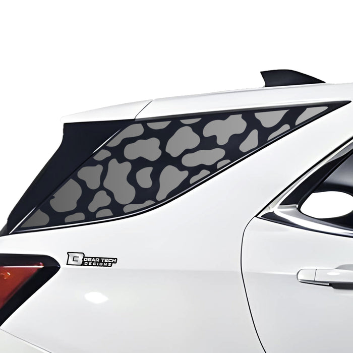 Animal Leopard Cow Window Vinyl Decal Stickers Fits Chevy Equinox 2018 - 2024 - Bogar Tech Designs