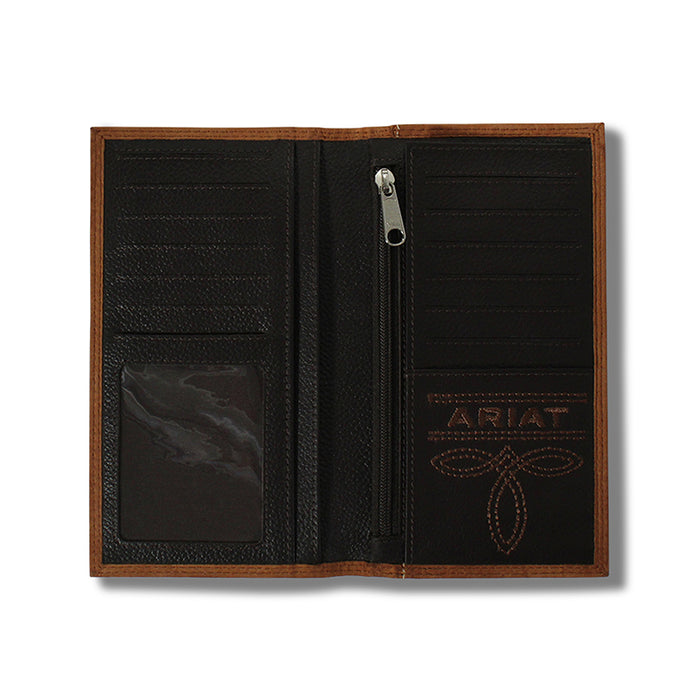 Ariat Leather Rodeo Checkbook Wallet