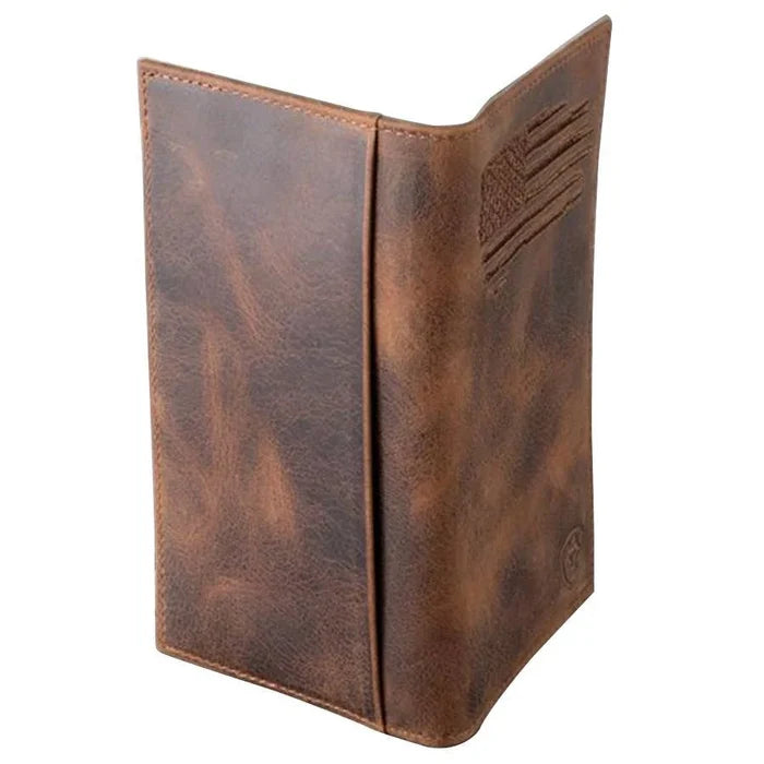 Ariat Men's USA Flag Leather Wallet