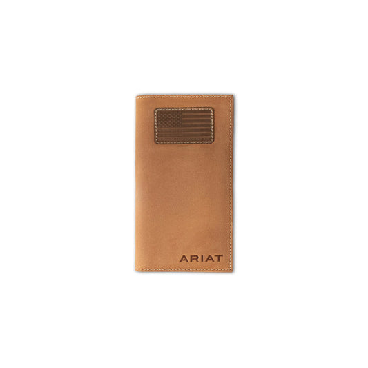 Ariat Rodeo Wallet with Flag Patch Logo