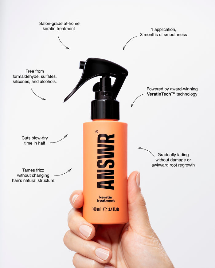 At-home keratin treatment +  Flyaway control stick