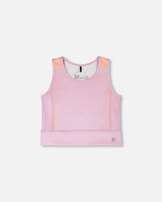 Athletic Tank Top In Recycled Polyester Lilac-0