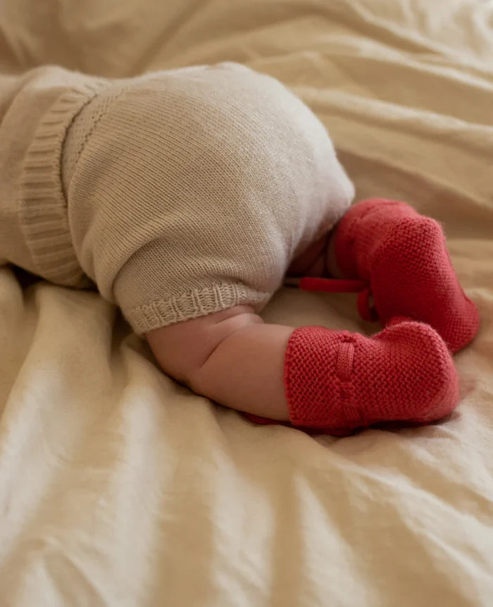 Hvid - Baby Booties With Lace - Lollipop - Lifestyle Cut