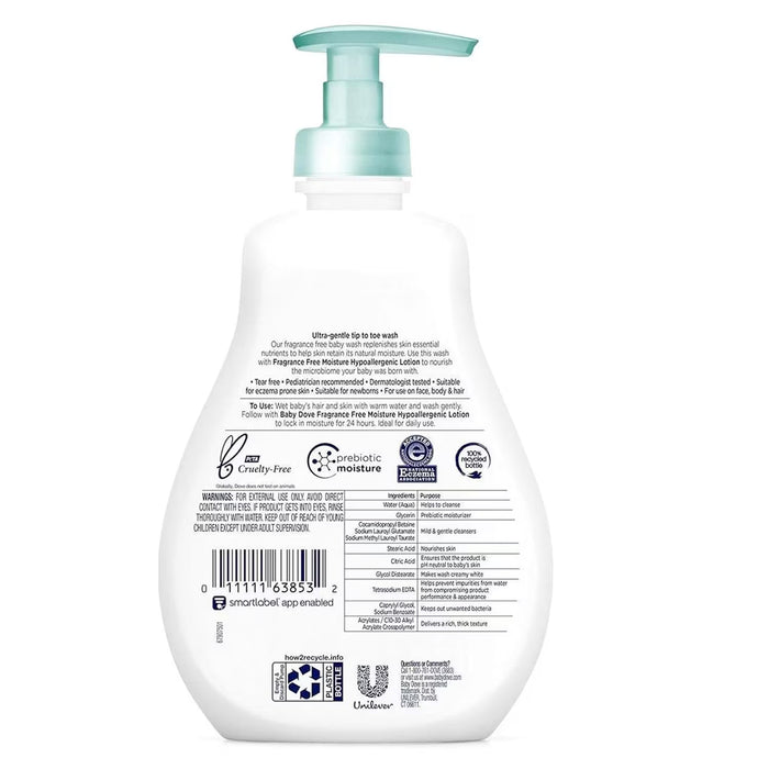 Baby Dove Tip to Toe Sensitive Moisture Baby Wash - 13 oz - 4 Pack