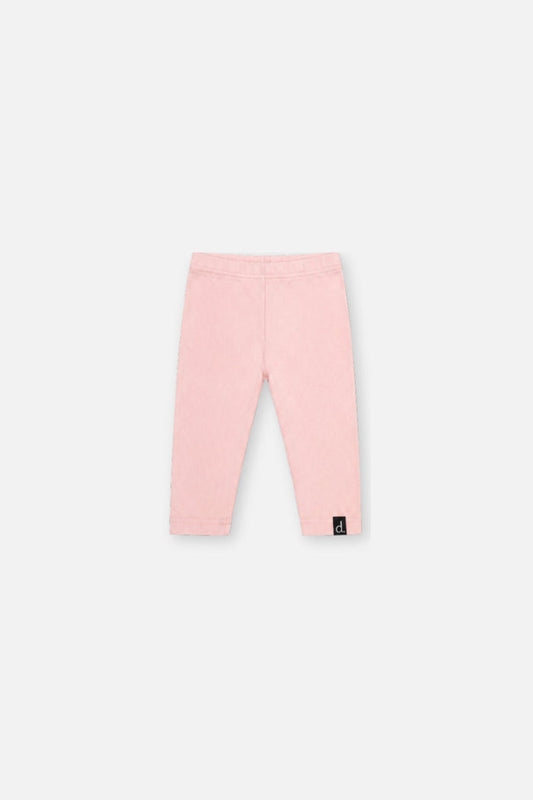 Baby Rib Leggings Pale Dusty Pink-0