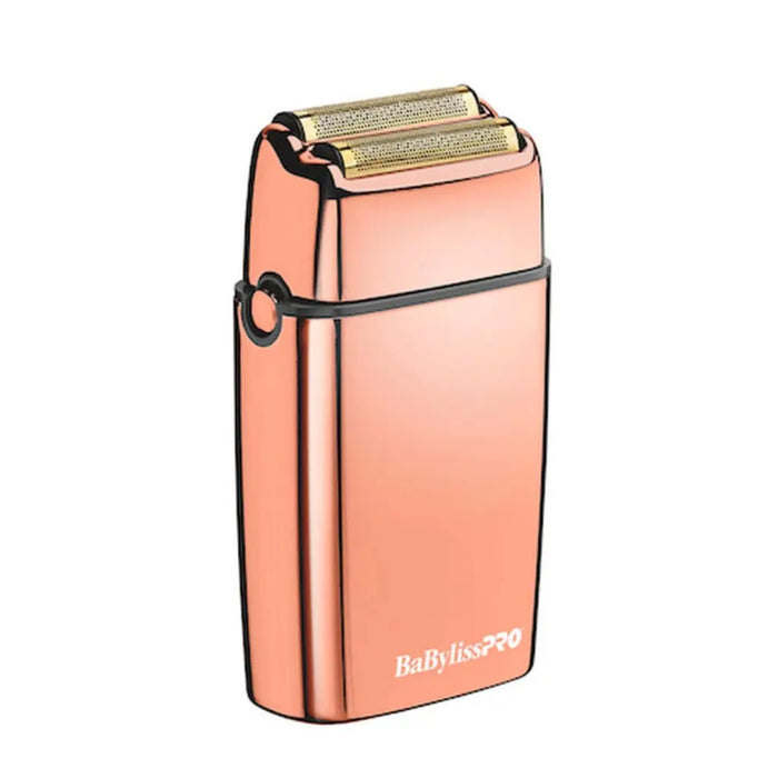 BaBylissPRO® FOILFX02™ Cordless Rose Gold Metal Double Foil Shaver- Lowest price In Cart - BUYBARBER.COM