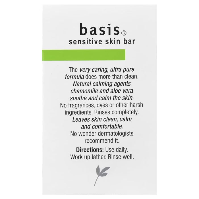 Basis Sensitive Skin Bar Soap - 4 oz - 24 Pack