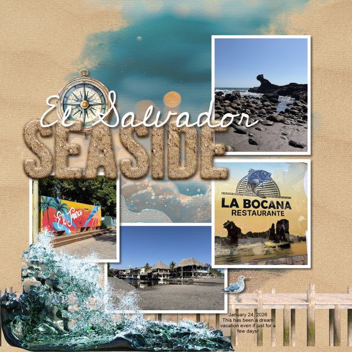 These beautiful sand and beach bokeh papers by Lucky Girl Creative digital art for digital scrapbooking are great for vacations to the beach and ocean! This kit includes the Beach Bokeh Papers and the Beach Sand Papers.