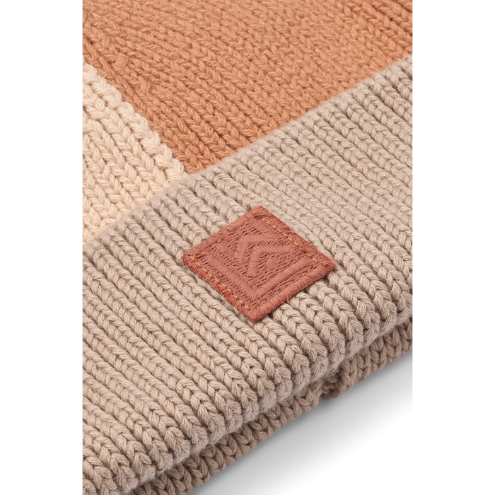 Beanie Hat - Ezra - Organic Cotton - Tuscany Rose Multi Mix - Close Look