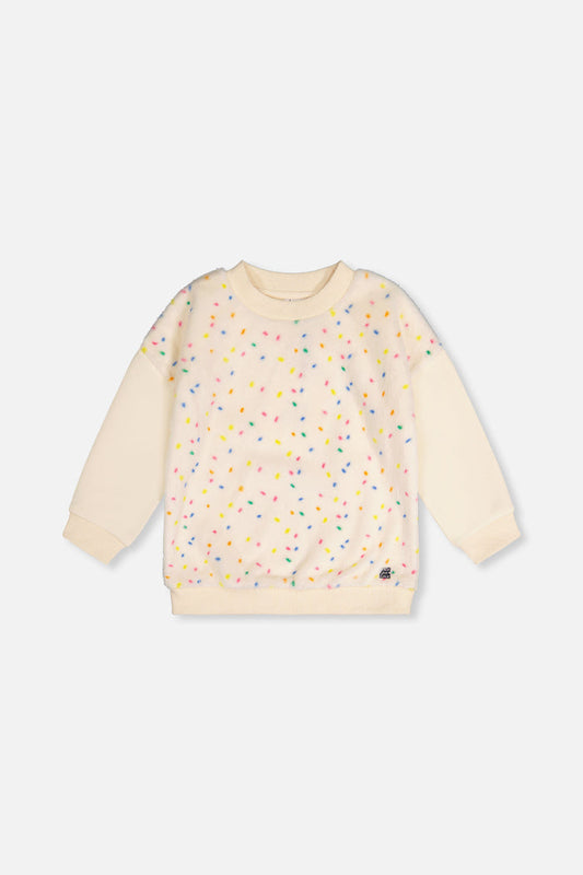 Bi-Material Sweater Off-White-0